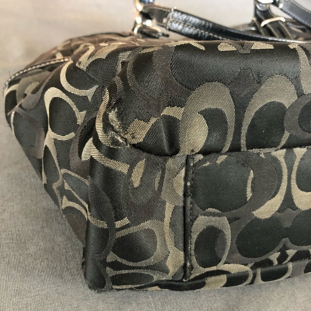 Black Coach Satchel - Picture 8 of 8